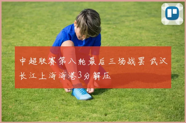 中超联赛第八轮最后三场战罢 武汉长江上海海港3分解压